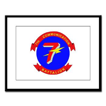 7CB - M01 - 02 - 7th Communication Battalion - Large Framed Print - Click Image to Close